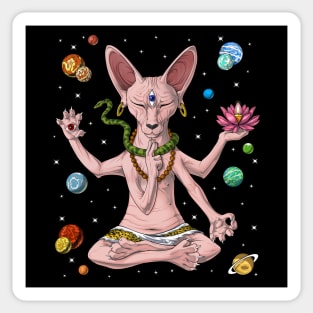 Sphynx Cat Meditation Sticker